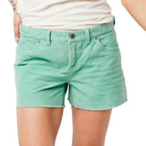 Carve Designs Women's Oahu Corduroy Shorts in Mint Green Teal